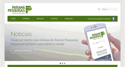 Desktop Screenshot of paranapesquisas.com.br