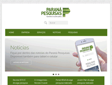 Tablet Screenshot of paranapesquisas.com.br